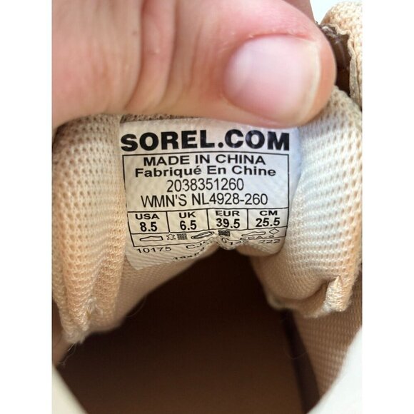 Sorel Out N About Suede Wedge Booties Nova Sand Women's Size 8.5 - Picture 13 of 13